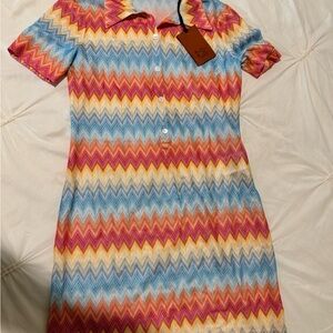 Missoni Colorful Zigzag Mini Dress